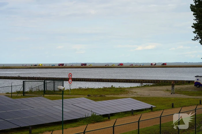 Reddingsdiensten in grootschalige inzet