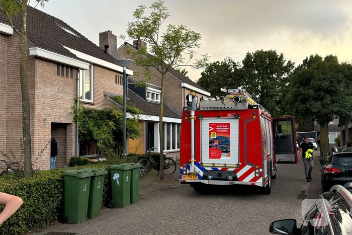 Woningbrand door doekje op gasfornuis