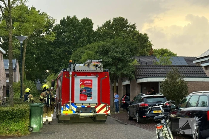 Woningbrand door doekje op gasfornuis