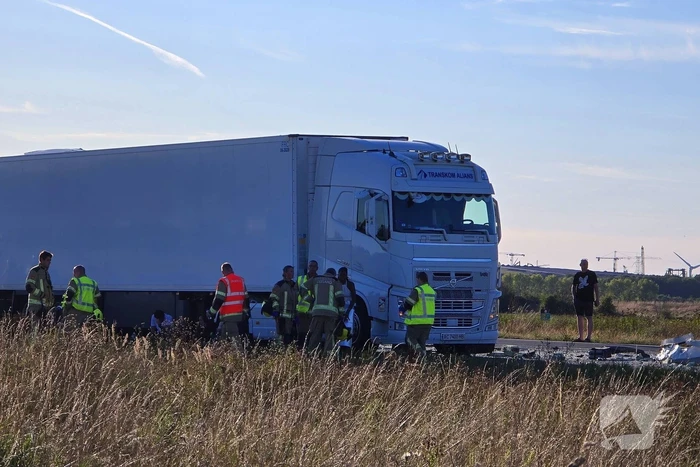 Zwaargewonden bij snelwegongeval