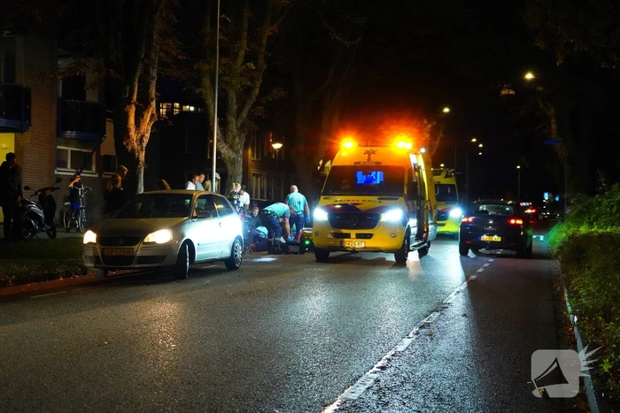 Scooterrijder zwaargewond bij aanrijding