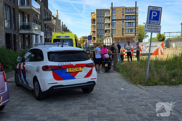 Botsing tussen scooterrijder en fietser