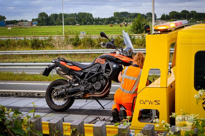 Ongeval met motorrijder zonder gewonden