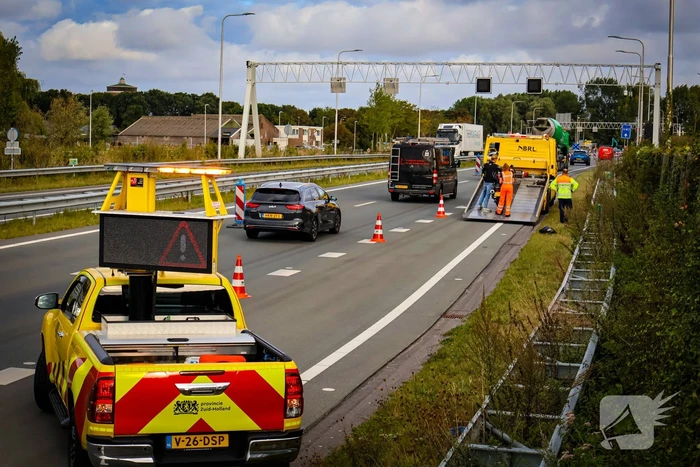 Ongeval met motorrijder zonder gewonden