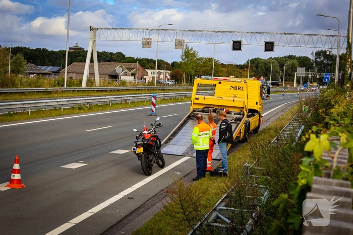 Ongeval met motorrijder zonder gewonden