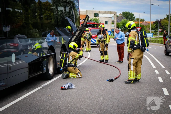 Rook in lijnbus leidt tot snelle brandweeractie