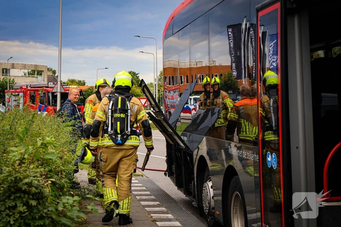 Rook in lijnbus leidt tot snelle brandweeractie