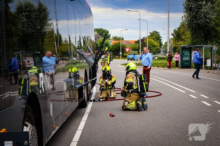 Rook in lijnbus leidt tot snelle brandweeractie