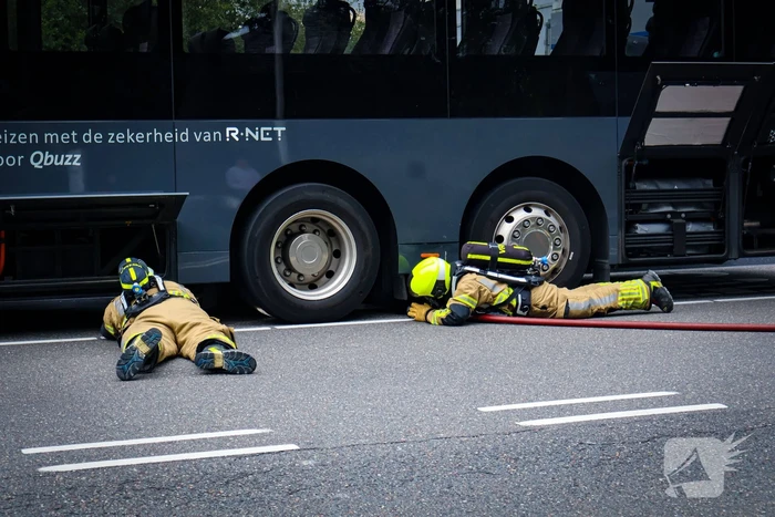 Rook in lijnbus leidt tot snelle brandweeractie