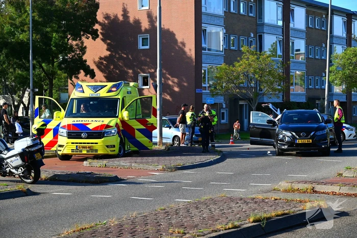 Kettingbotsing met drie voertuigen
