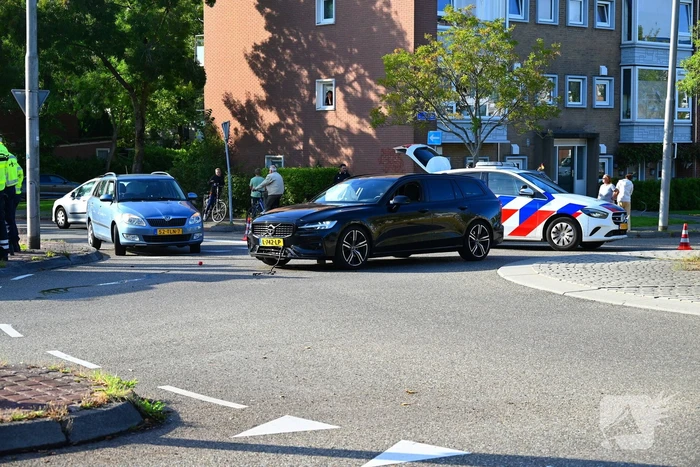 Kettingbotsing met drie voertuigen
