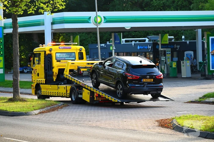 Kettingbotsing met drie voertuigen