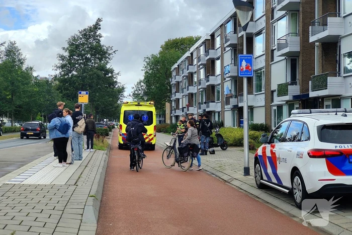 Botsing tussen scooter en voetganger