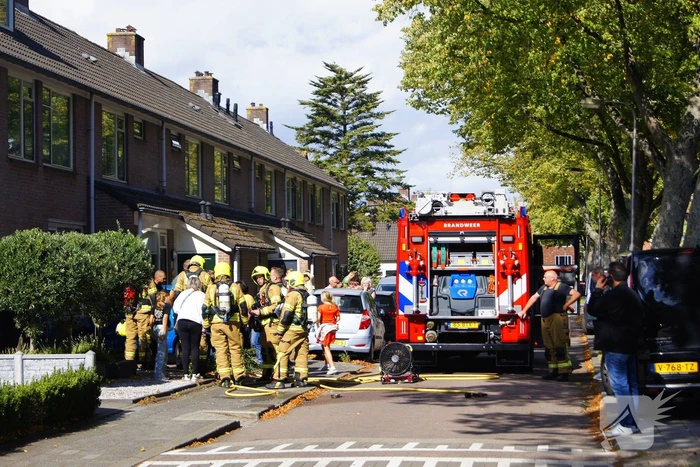 Pannetje vat vlam in keuken