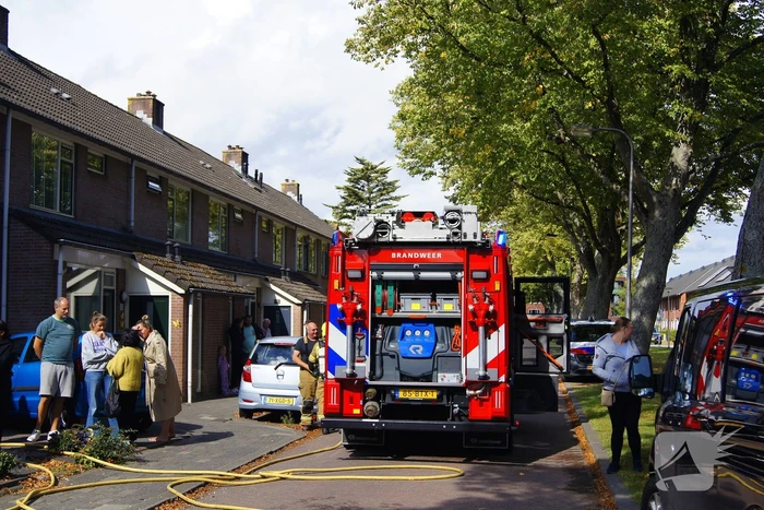Pannetje vat vlam in keuken