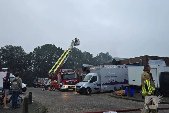 Brand verwoest bestelbus en verkoopwagens