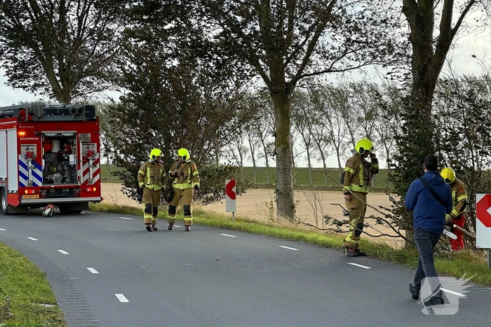 Stormschade zorgt voor afgebroken tak