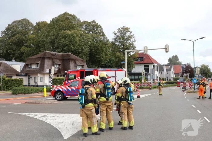 Gaslekkage na graafwerkzaamheden zorgt voor spoedinterventie