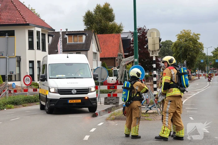 Gaslekkage na graafwerkzaamheden zorgt voor spoedinterventie