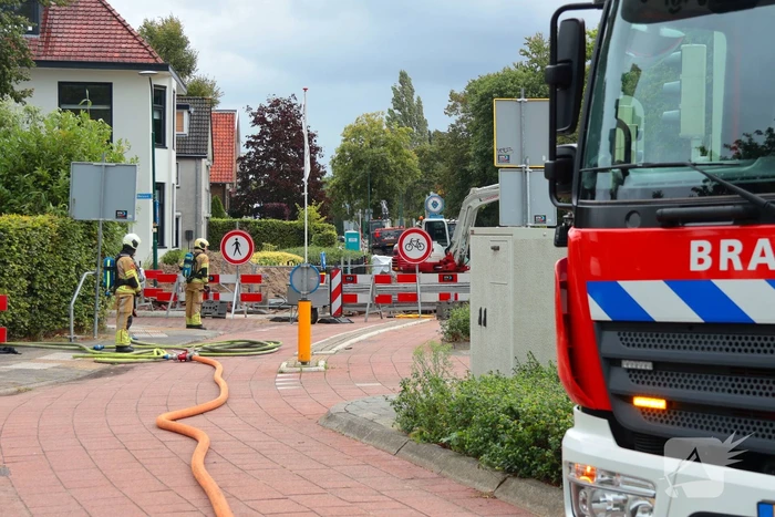Gaslekkage na graafwerkzaamheden zorgt voor spoedinterventie
