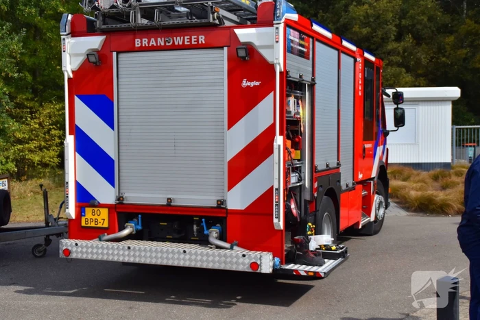 Brandweer in actie bij lekkage