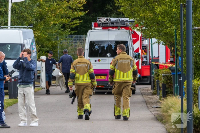 Brandweer in actie bij lekkage