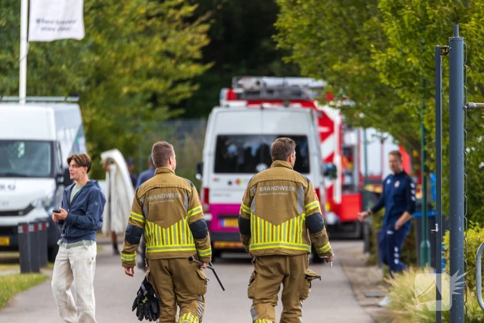 Brandweer in actie bij lekkage