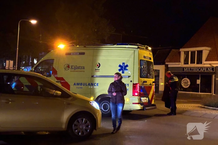 Fietser aangereden op rotonde