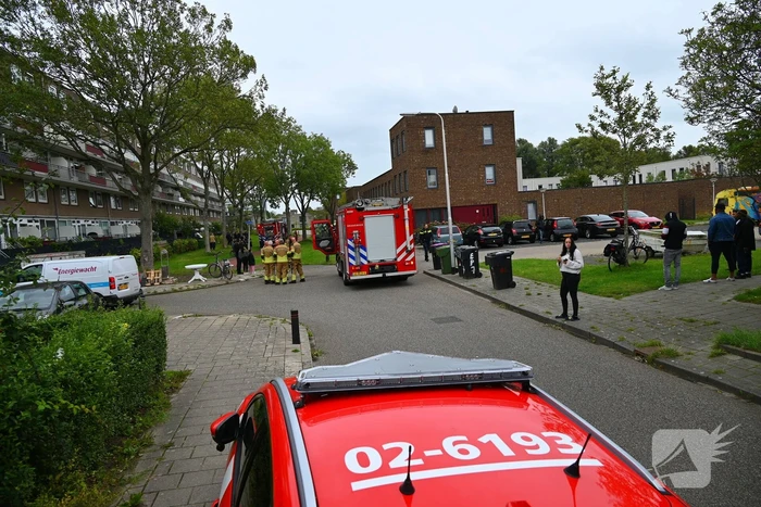 Rookontwikkeling door pan op het vuur