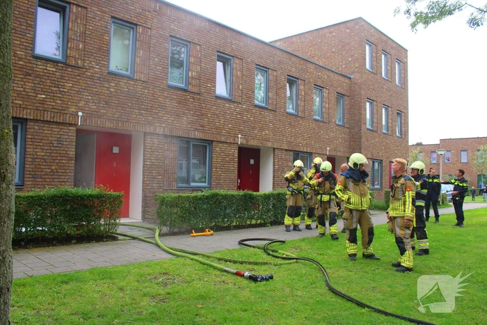 Rookontwikkeling door pan op het vuur