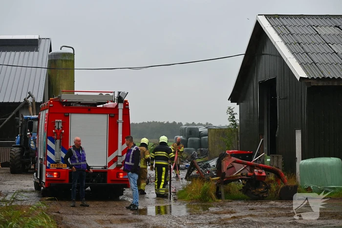 Brand bij agrarisch bedrijf