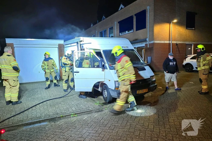 Brand in camper snel onder controle