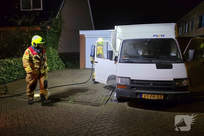 Brand in camper snel onder controle