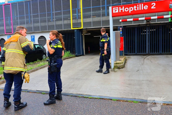 Brand in parkeergarage leidt tot grote hulpverlening