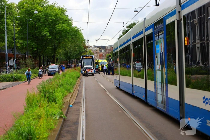 Fietser gewond na aanrijding met tram