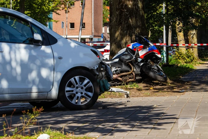72-jarige man onder invloed van drugs botst op motoragent