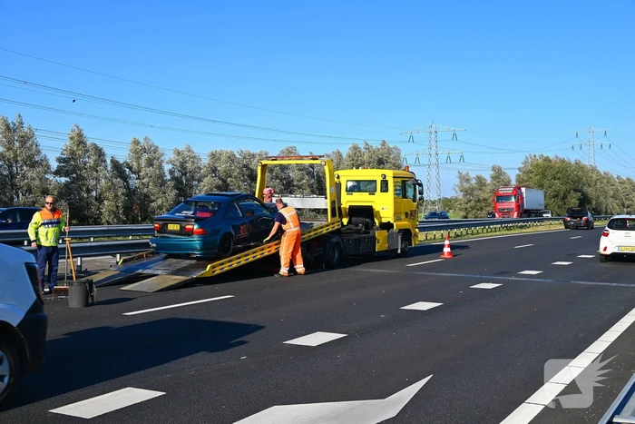 Kop-staartaanrijding veroorzaakt file