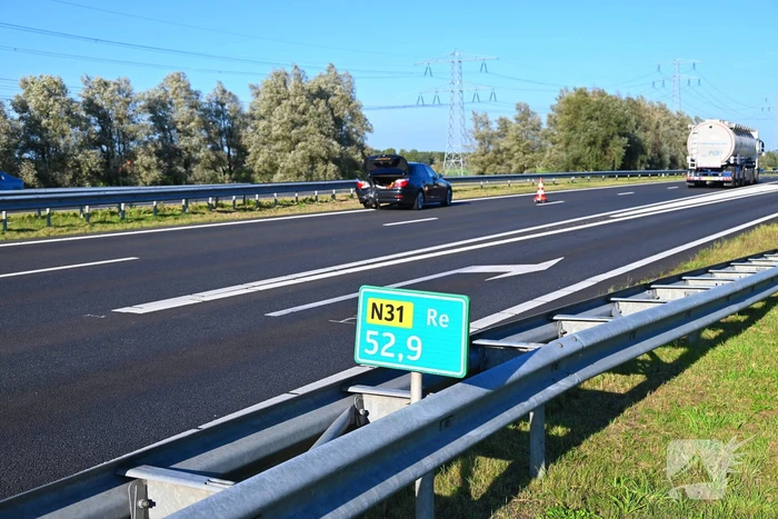Kop-staartaanrijding veroorzaakt file