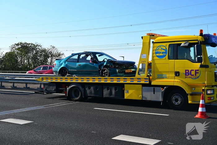 Kop-staartaanrijding veroorzaakt file
