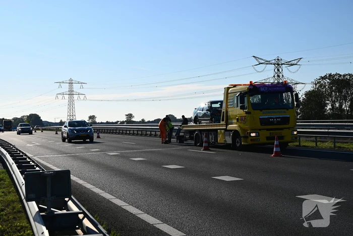 Kop-staartaanrijding veroorzaakt file