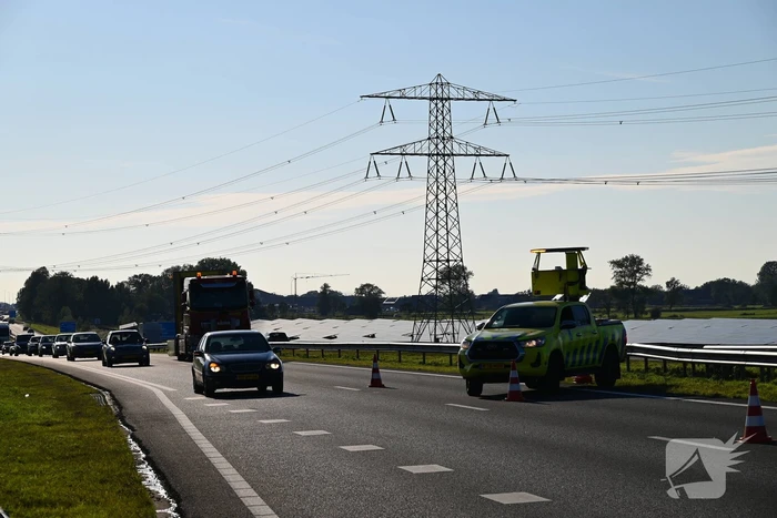 Kop-staartaanrijding veroorzaakt file