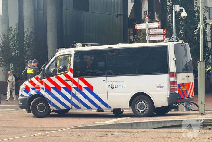 Politie en ME aanwezig bij demonstratie
