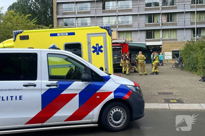 Brand op vierde etage van flatgebouw