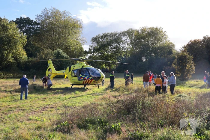 Traumahelikopter landt na medische noodsituatie