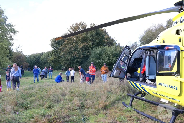 Traumahelikopter landt na medische noodsituatie