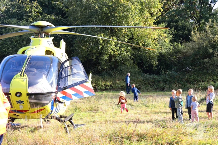 Traumahelikopter landt na medische noodsituatie