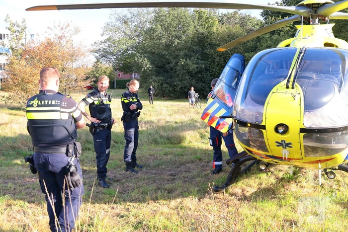 Traumahelikopter landt na medische noodsituatie