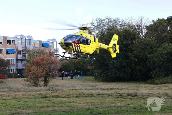 Traumahelikopter landt na medische noodsituatie