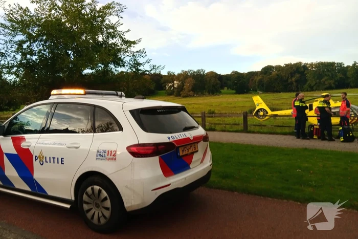 Traumateam landt voor medisch incident