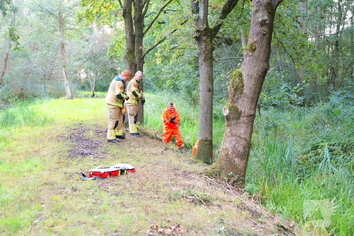Oude vrouw gered uit sloot tijdens wandeling